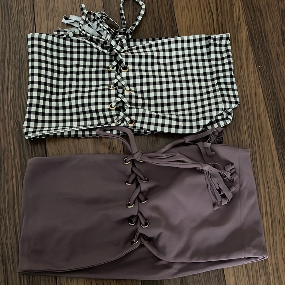 Two montce bathing suit tops